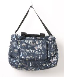 【PAUL & JOE ACCESSOIRES /ポール アンド ジョー アクセソワ 】 TRAVEL BOSTON　中世のパリの街並み柄 折りたたみボストンバッグ