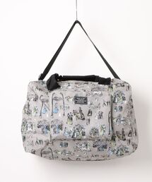 【PAUL & JOE ACCESSOIRES /ポール アンド ジョー アクセソワ 】 TRAVEL BOSTON 中世のパリの街並み柄 折りたたみボストンバッグ