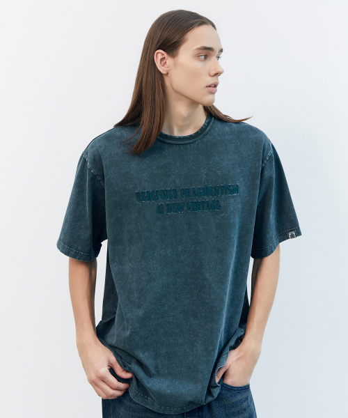 BOOVOOM（ブーブーム）の「[ビッグサイズ]リディファインドストーンウォッシュエンボディTシャツ（Tシャツ/カットソー・メンズ・グリーン/ブラック・XXXL/XXL/XL）」の3枚目の写真