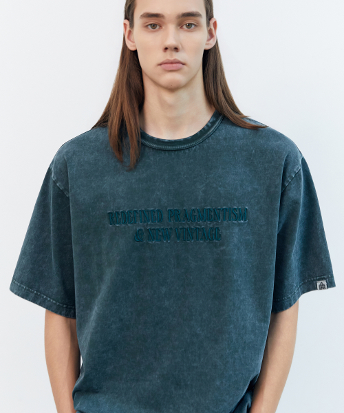 BOOVOOM（ブーブーム）の「[ビッグサイズ]リディファインドストーンウォッシュエンボディTシャツ（Tシャツ/カットソー・メンズ・グリーン/ブラック・XXXL/XXL/XL）」の6枚目の写真