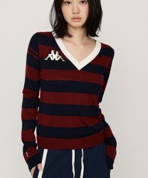 KAPPA x SLY V NECK TOPS カッパスライブイネックトップス 秋服