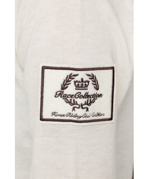 SLY(スライ)の「KAPPA x SLY V NECK TOPS カッパスライブイネックトップス 秋服(ニット/セーター・レディース・アイボリー/ブラック系その他2/ネイビー系・FREE)」の15枚目の写真