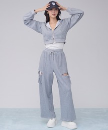 side ribbon sweat pants / サイドリボンスウェットパンツ