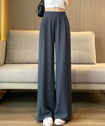 ウエストゴムストレートパンツ