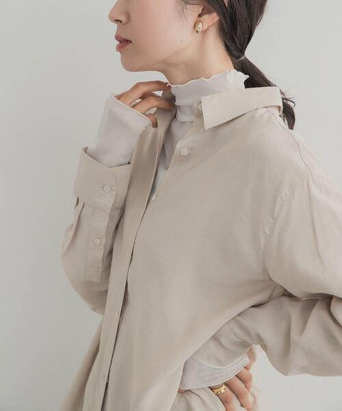 URBAN RESEARCH DOORS（アーバンリサーチドアーズ）の「ハイネックチュールインナー（Tシャツ/カットソー・レディース・オフホワイト/ドット/ブラウン・FREE）」の20枚目の写真