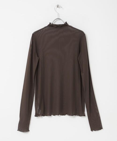URBAN RESEARCH DOORS（アーバンリサーチドアーズ）の「ハイネックチュールインナー（Tシャツ/カットソー・レディース・オフホワイト/ドット/ブラウン・FREE）」の8枚目の写真