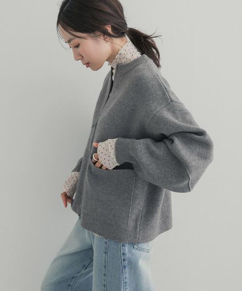 URBAN RESEARCH DOORS（アーバンリサーチドアーズ）の「ハイネックチュールインナー（Tシャツ/カットソー・レディース・オフホワイト/ドット/ブラウン・FREE）」の15枚目の写真