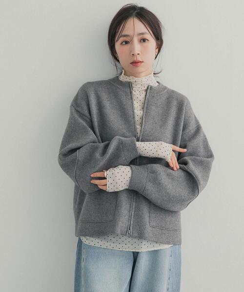 URBAN RESEARCH DOORS（アーバンリサーチドアーズ）の「ハイネックチュールインナー（Tシャツ/カットソー・レディース・オフホワイト/ドット/ブラウン・FREE）」の16枚目の写真