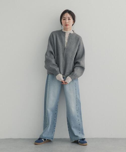 URBAN RESEARCH DOORS（アーバンリサーチドアーズ）の「ハイネックチュールインナー（Tシャツ/カットソー・レディース・オフホワイト/ドット/ブラウン・FREE）」の17枚目の写真
