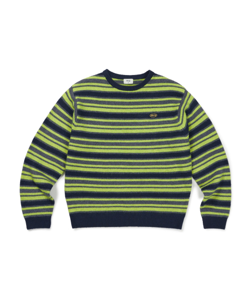 MMLG(エムエムエルジー)の「AURORA STRIPE KNIT (NAVY)(ニット/セーター・レディース・その他・LARGE/SMALL/MEDIUM/X-LARGE)」の2枚目の写真