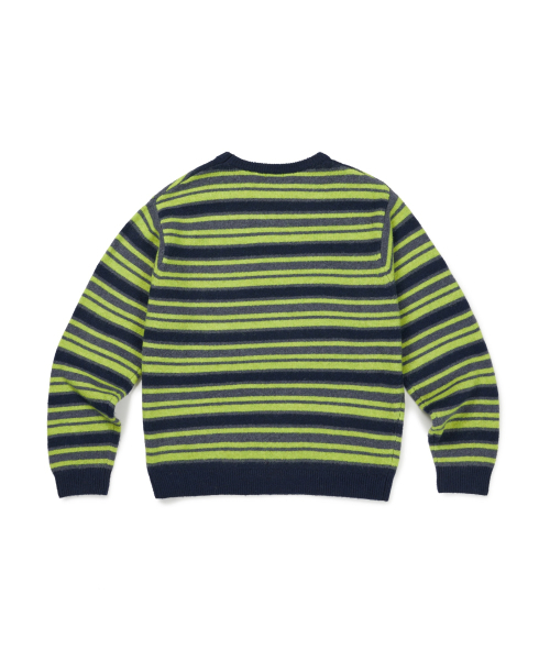 MMLG(エムエムエルジー)の「AURORA STRIPE KNIT (NAVY)(ニット/セーター・レディース・その他・LARGE/SMALL/MEDIUM/X-LARGE)」の3枚目の写真