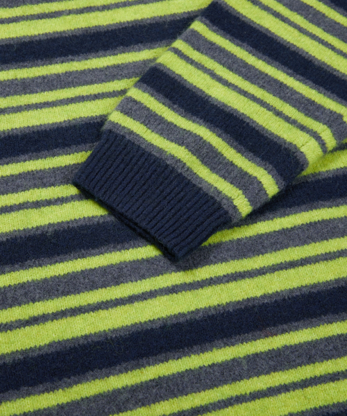 MMLG(エムエムエルジー)の「AURORA STRIPE KNIT (NAVY)(ニット/セーター・レディース・その他・LARGE/SMALL/MEDIUM/X-LARGE)」の6枚目の写真