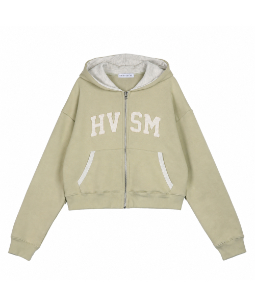 HAVISM(ヘビズム)の「HVSM COLOR BLOCK ZIP UP HOOD(LIME)(パーカー・レディース・その他・FREE)」の1枚目の写真