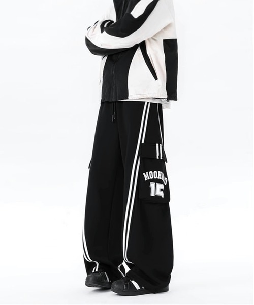 JOHNNY WOLF(ジョニーウルフ)の「GATO サイドライン ワイド スウェット カーゴパンツ(スウェットパンツ・メンズ・ブラック・S/M/L)」の15枚目の写真