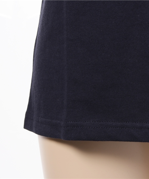 REAL CUBE（リアルキューブ）の「チュールスリーブロゴトップス（タンクトップ・レディース・カーキ/ネイビー/オフホワイト/グレー・M）」の8枚目の写真