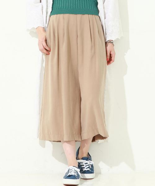 Another Edition（アナザーエディション）の「レーヨンワイド八分パンツ/AEBC R WID ８ブ◆（その他パンツ・レディース・オフホワイト/ブラック/ベージュ・FREE）」の3枚目の写真