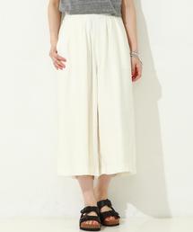 Another Edition | レーヨンワイド八分パンツ/AEBC R WID ８ブ(その他パンツ)