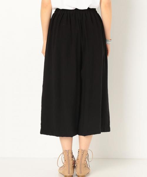 Another Edition（アナザーエディション）の「レーヨンワイド八分パンツ/AEBC R WID ８ブ◆（その他パンツ・レディース・オフホワイト/ブラック/ベージュ・FREE）」の4枚目の写真