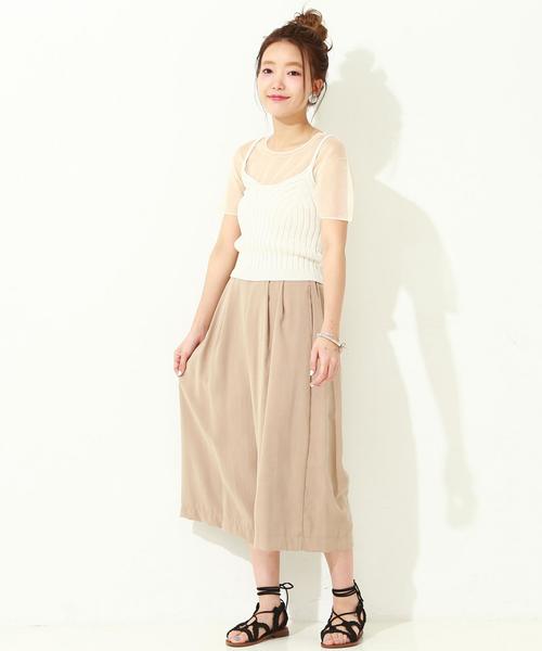 Another Edition（アナザーエディション）の「レーヨンワイド八分パンツ/AEBC R WID ８ブ◆（その他パンツ・レディース・オフホワイト/ブラック/ベージュ・FREE）」の19枚目の写真