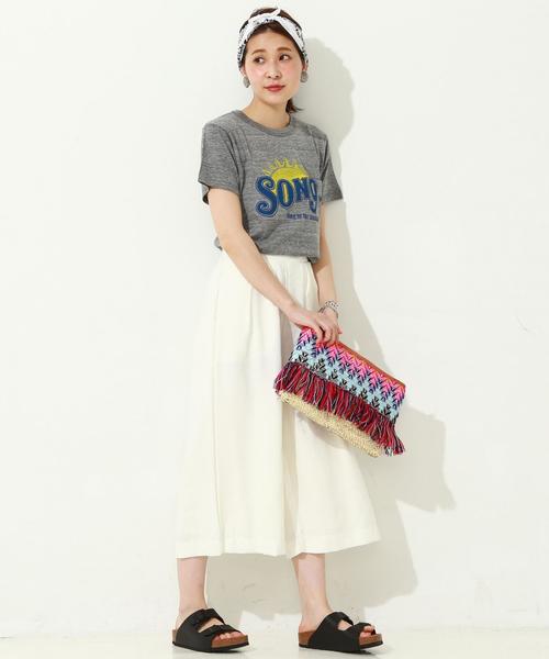 Another Edition（アナザーエディション）の「レーヨンワイド八分パンツ/AEBC R WID ８ブ◆（その他パンツ・レディース・オフホワイト/ブラック/ベージュ・FREE）」の20枚目の写真