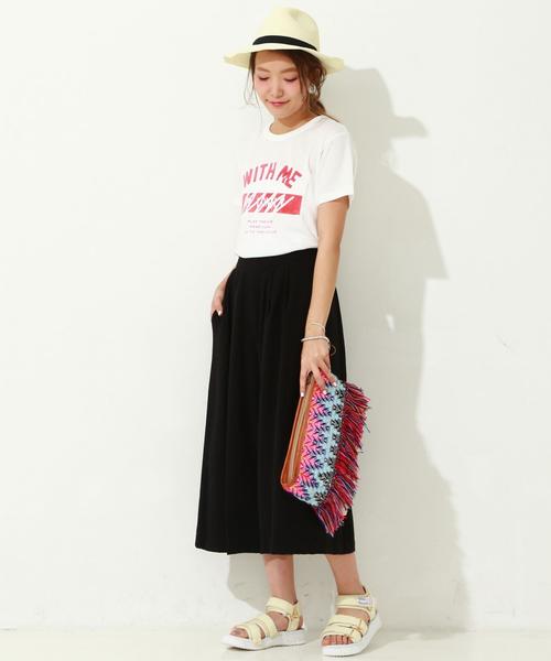 Another Edition（アナザーエディション）の「レーヨンワイド八分パンツ/AEBC R WID ８ブ◆（その他パンツ・レディース・オフホワイト/ブラック/ベージュ・FREE）」の21枚目の写真