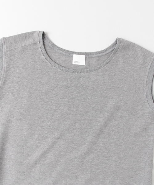 URBAN RESEARCH（アーバンリサーチ）の「UR TRベア裏毛クルーネックワンピース	（ワンピース・レディース・グレー/ネイビー・FREE）」の10枚目の写真