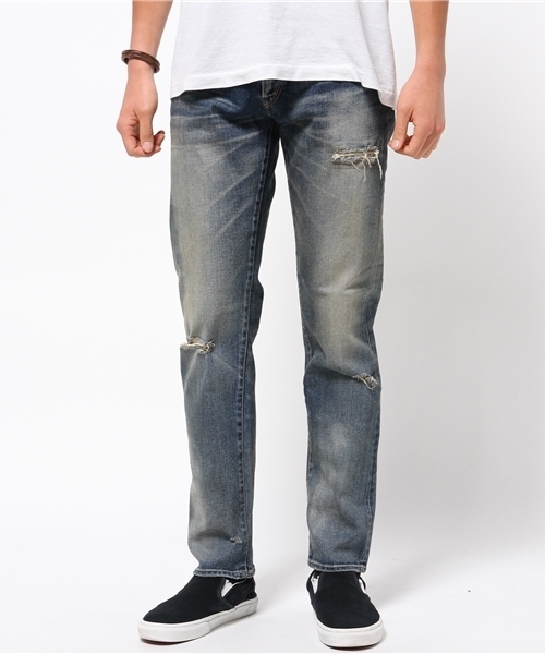 COLLARS（カラーズ）の「【COLLARS/ カラーズ】月本光政着用12.5ozセルビッチストレッチデニム 5ポケットジーンズ（デニムパンツ・メンズ・ライトインディゴブルー・L/M/XL）」の16枚目の写真