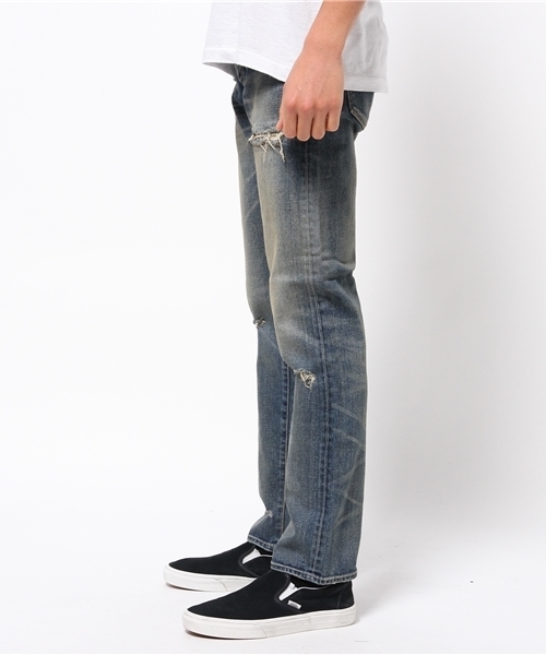 COLLARS（カラーズ）の「【COLLARS/ カラーズ】月本光政着用12.5ozセルビッチストレッチデニム 5ポケットジーンズ（デニムパンツ・メンズ・ライトインディゴブルー・L/M/XL）」の12枚目の写真