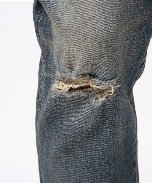 COLLARS（カラーズ）の「【COLLARS/ カラーズ】月本光政着用12.5ozセルビッチストレッチデニム 5ポケットジーンズ（デニムパンツ・メンズ・ライトインディゴブルー・L/M/XL）」の9枚目の写真