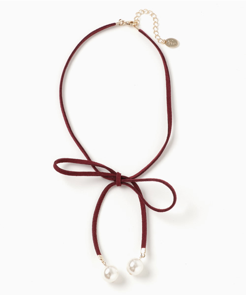 Heather（ヘザー）の「アソートリボンチョーカー　728985（チョーカー・レディース・レッド/レッド系その他/ホワイト×ブラック/ブラック/チャコールグレー・FREE）」の5枚目の写真