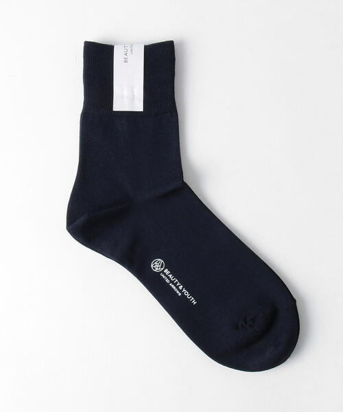 BEAUTY&YOUTH UNITED ARROWS（ビューティーアンドユースユナイテッドアローズ）の「BY コットン ソリッドソックス 2（ソックス/靴下・レディース・ブラック/ネイビー/ホワイト/グレー・FREE）」の4枚目の写真