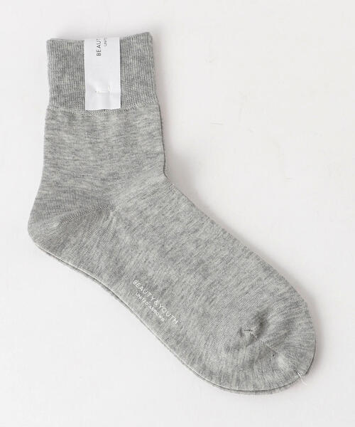 BEAUTY&YOUTH UNITED ARROWS（ビューティーアンドユースユナイテッドアローズ）の「BY コットン ソリッドソックス 2（ソックス/靴下・レディース・ブラック/ネイビー/ホワイト/グレー・FREE）」の3枚目の写真