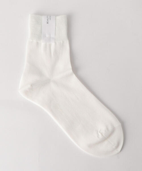 BEAUTY&YOUTH UNITED ARROWS（ビューティーアンドユースユナイテッドアローズ）の「BY コットン ソリッドソックス 2（ソックス/靴下・レディース・ブラック/ネイビー/ホワイト/グレー・FREE）」の2枚目の写真
