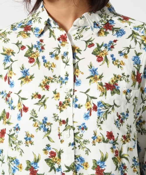 GLOBAL WORK（グローバルワーク）の「アソートシャツワンピース9分袖花柄/737499（シャツワンピース・レディース・ダークブルー/その他3・MEDIUM/LARGE）」の6枚目の写真