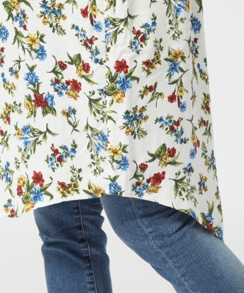 GLOBAL WORK（グローバルワーク）の「アソートシャツワンピース9分袖花柄/737499（シャツワンピース・レディース・ダークブルー/その他3・MEDIUM/LARGE）」の10枚目の写真