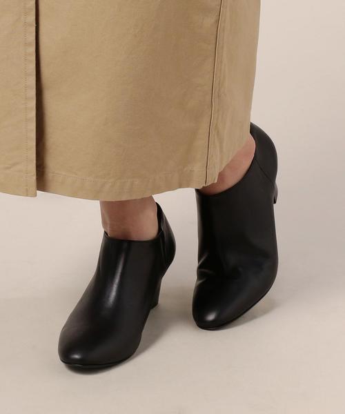 BEAUTY&YOUTH UNITED ARROWS(ビューティーアンドユースユナイテッドアローズ)の「BY レザーアンクルブーツ3 ◆(ブーツ・レディース・ブラック・37/36h/37h/36/38)」の3枚目の写真