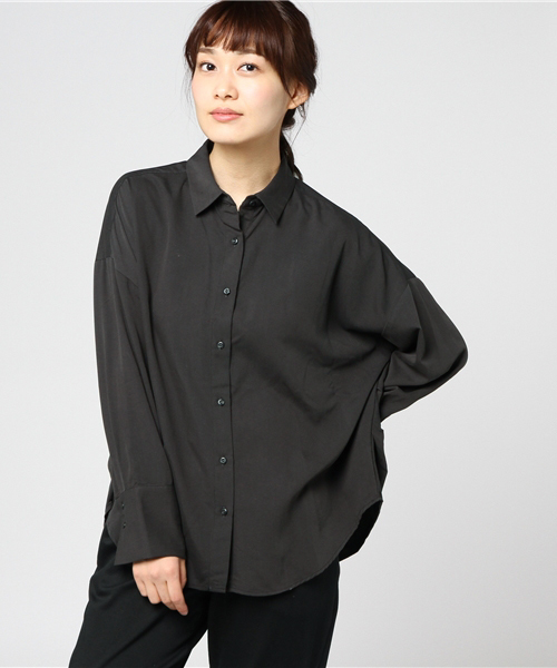 VIS（ビス）の「【2WAY】カシュクールロングカフスシャツ（シャツ/ブラウス・レディース・ホワイト/ベージュ系その他/パープル系その他/サックスブルー/スミクロ・FREE）」の21枚目の写真