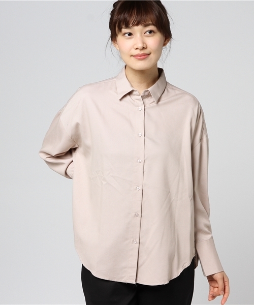 VIS（ビス）の「【2WAY】カシュクールロングカフスシャツ（シャツ/ブラウス・レディース・ホワイト/ベージュ系その他/パープル系その他/サックスブルー/スミクロ・FREE）」の22枚目の写真