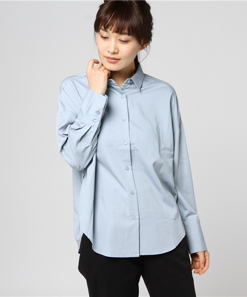 VIS（ビス）の「【2WAY】カシュクールロングカフスシャツ（シャツ/ブラウス・レディース・ホワイト/ベージュ系その他/パープル系その他/サックスブルー/スミクロ・FREE）」の14枚目の写真