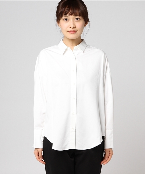 VIS（ビス）の「【2WAY】カシュクールロングカフスシャツ（シャツ/ブラウス・レディース・ホワイト/ベージュ系その他/パープル系その他/サックスブルー/スミクロ・FREE）」の6枚目の写真