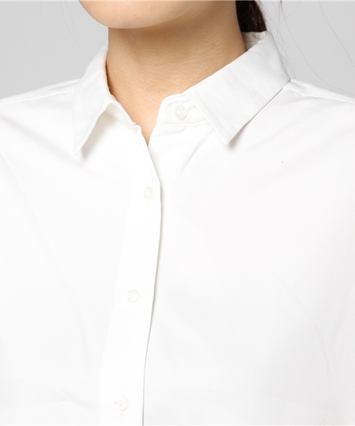 VIS（ビス）の「【2WAY】カシュクールロングカフスシャツ（シャツ/ブラウス・レディース・ホワイト/ベージュ系その他/パープル系その他/サックスブルー/スミクロ・FREE）」の9枚目の写真