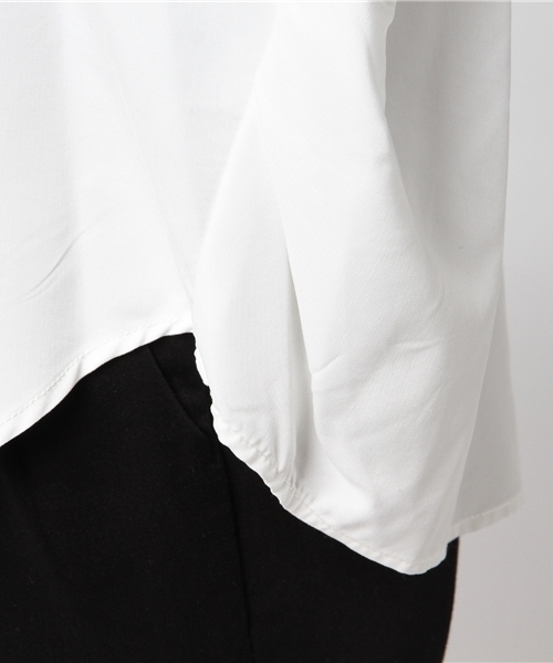 VIS（ビス）の「【2WAY】カシュクールロングカフスシャツ（シャツ/ブラウス・レディース・ホワイト/ベージュ系その他/パープル系その他/サックスブルー/スミクロ・FREE）」の11枚目の写真