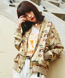 HYSTERIC GLAMOUR | PARADISE AFTER DARK総柄 フロントZIP JK(ブルゾン)