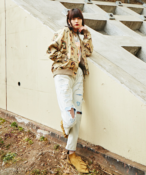 HYSTERIC GLAMOUR（ヒステリックグラマー）の「PARADISE AFTER DARK総柄 フロントZIP JK（ブルゾン・レディース・その他2・SMALL/MEDIUM）」の3枚目の写真