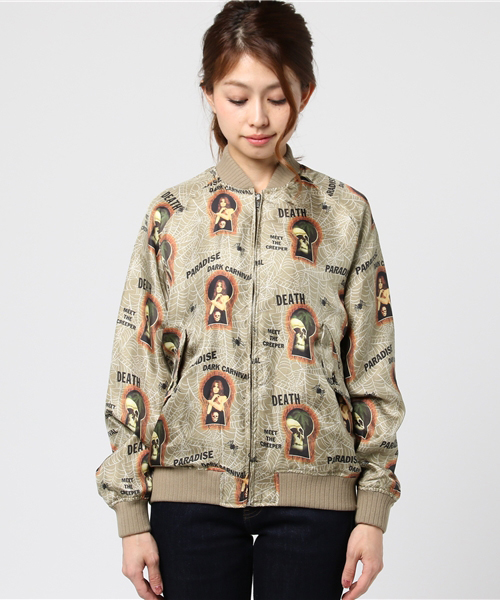 HYSTERIC GLAMOUR（ヒステリックグラマー）の「PARADISE AFTER DARK総柄 フロントZIP JK（ブルゾン・レディース・その他2・SMALL/MEDIUM）」の4枚目の写真