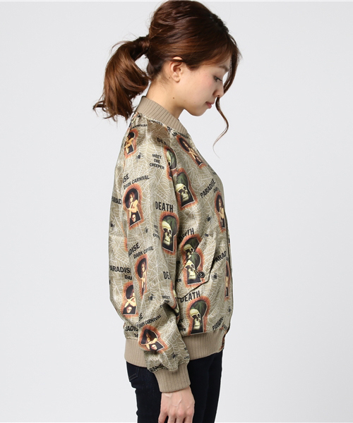 HYSTERIC GLAMOUR（ヒステリックグラマー）の「PARADISE AFTER DARK総柄 フロントZIP JK（ブルゾン・レディース・その他2・SMALL/MEDIUM）」の5枚目の写真