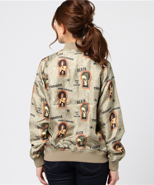 HYSTERIC GLAMOUR（ヒステリックグラマー）の「PARADISE AFTER DARK総柄 フロントZIP JK（ブルゾン・レディース・その他2・SMALL/MEDIUM）」の6枚目の写真