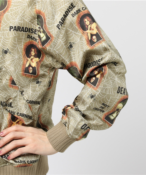 HYSTERIC GLAMOUR（ヒステリックグラマー）の「PARADISE AFTER DARK総柄 フロントZIP JK（ブルゾン・レディース・その他2・SMALL/MEDIUM）」の8枚目の写真