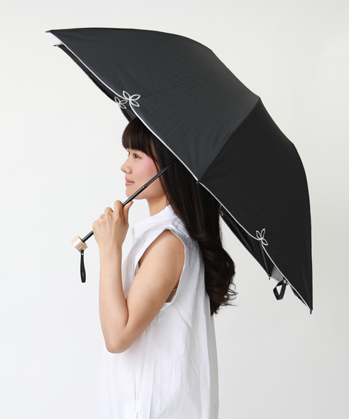 W P C ダブリュピーシー の 終了 日傘晴雨兼用 遮光バードケイジワイドスカラップmini 折りたたみ傘 Wear