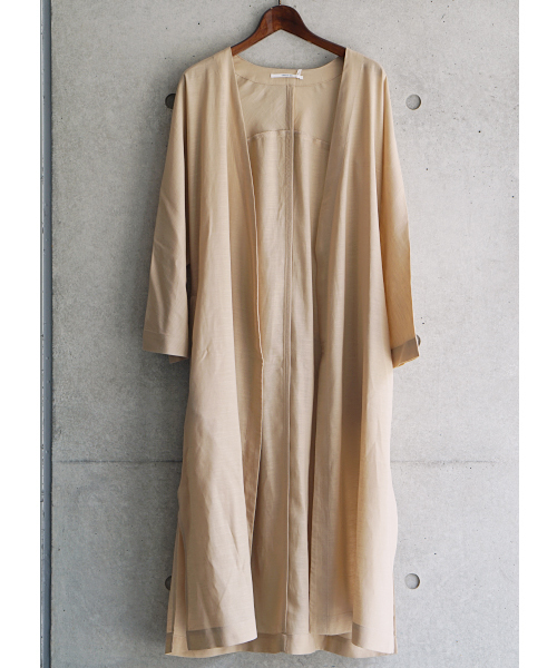 laboratory work(ラボラトリーワーク)の「リネンゆるガウン(その他アウター・レディース・ベージュ/ブラック/カーキ・MEDIUM)」の7枚目の写真